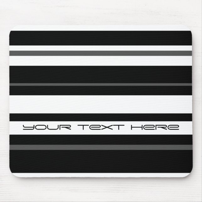 Humbug Stripe 'Your Text' Mousepad (Vorne)