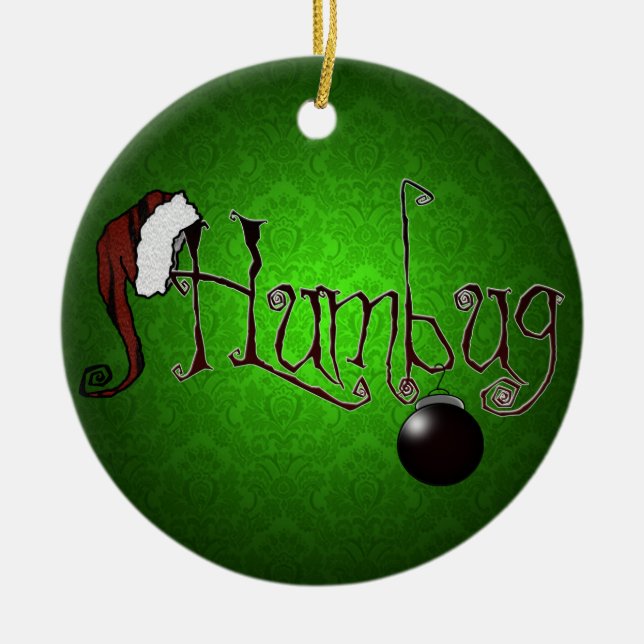 "Humbug-" Verzierung Keramik Ornament (Vorne)