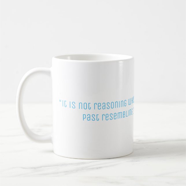 Hume Philosophie-Zitat Kaffeetasse (Links)