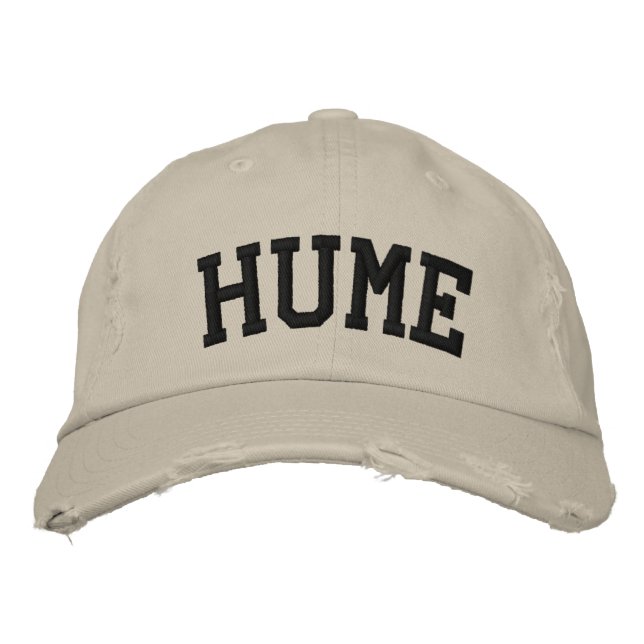 Hume-StickHat Bestickte Kappe (Vorderseite)