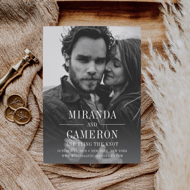 Humeur moderne | Photo Enregistrer la carte Date (Créateur téléchargé)