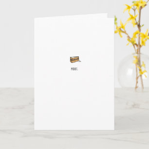 Humide. Bonne carte de gâteau d'anniversaire