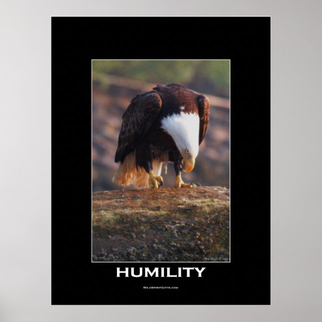 HUMILITY Bald Eagle Motivational Poster (Devant)