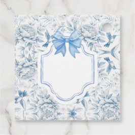 Humingbird Toile Favor Card Geschenkanhänger