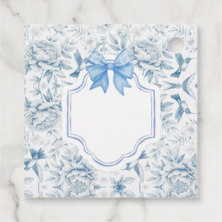 Humingbird Toile Favor Card Geschenkanhänger