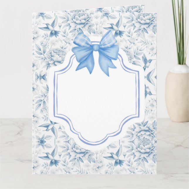 Humingbird Toile Grußkarte Karte (Vorderseite)