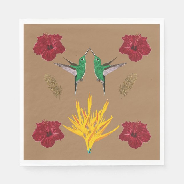 Humingvögel-Inspiration Serviette (Vorderseite)
