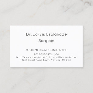 Humle, konservative & Dapper Business Card Visitenkarte
