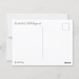 Hummel auf der Wilden Bergamot Postkarte