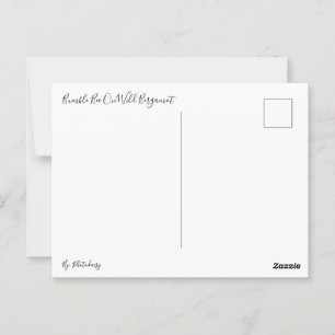 Hummel auf der Wilden Bergamot Postkarte