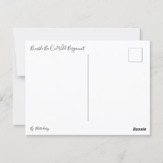 Hummel auf der Wilden Bergamot Postkarte