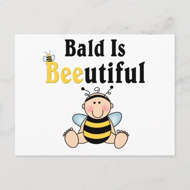 Hummel Baby Bee Bald ist schön Postkarte (Vorderseite)