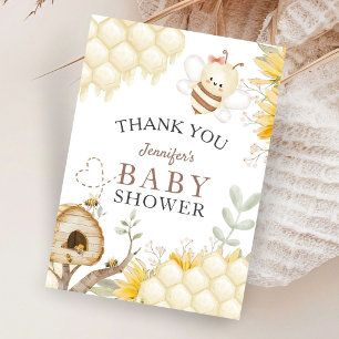 Hummel-Baby-Shower-Dankeskarten Dankeskarte