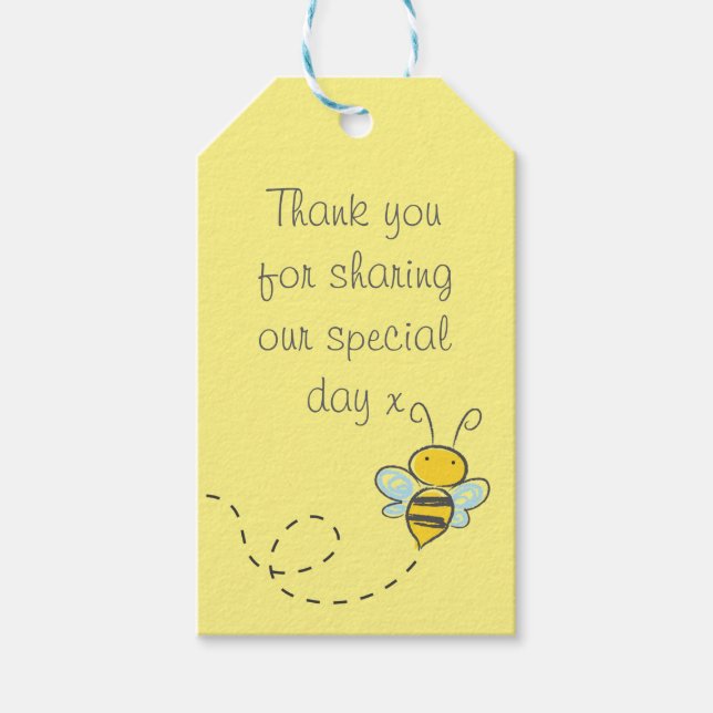 Hummel Bee Vielen Dank Geschenkanhänger (Vorderseite)