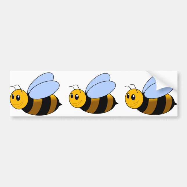 Hummel-Biene Autoaufkleber (Vorne)