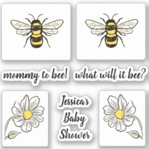 Hummel-Bienen-Baby-Dusche Aufkleber