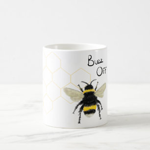Hummel-Bienen-Bienenwaben-Wortspiel-Tasse Kaffeetasse