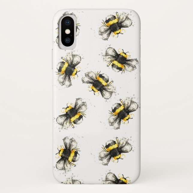 Hummel-Bienen-Druck Case-Mate iPhone Hülle (Rückseite)