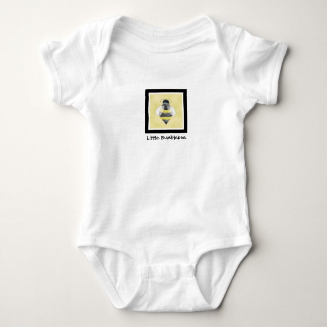 Hummel-Bienen-Illustrations-Einteiler Baby Strampler (Vorderseite)