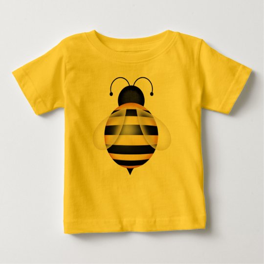 Hummel-Bienen-schwarze und gelbe Baby T-shirt