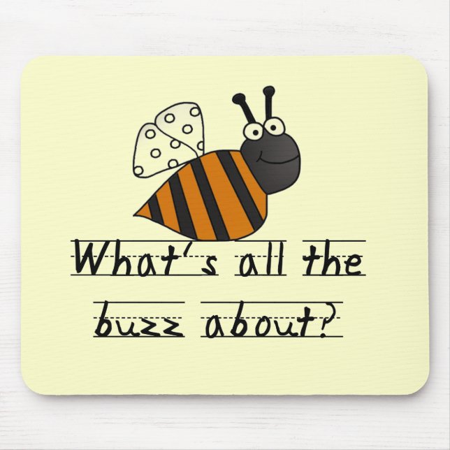 Hummel-Bienen-Summen-T-Shirts und Geschenke Mousepad (Vorne)