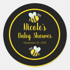 Hummel Black & Yellow Bee Thema Kinderdusche Runder Aufkleber