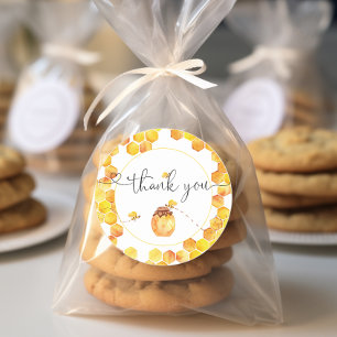 Hummel-Dankeschön-Sticker Runder Aufkleber