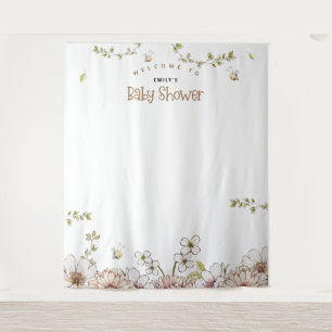 Hummel Florals Baby Dusche Foto Hintergrund Wandteppich