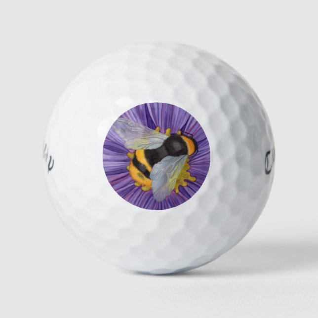 Hummel-Geschenk für ihre ursprüngliche Wasserfarbe Golfball (Vorderseite)