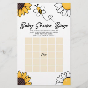 Hummel Honey Bee Bingo Baby Showspiel Briefpapier