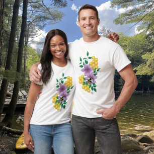 Hummel-Lavendelblüten Gelb T-Shirt
