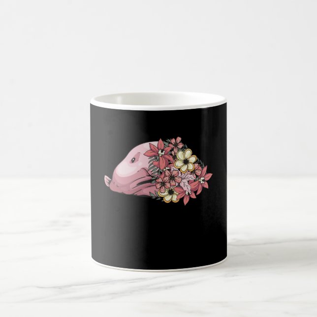 Hummel mit Blume Kaffeetasse (Mittel)