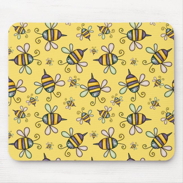 Hummel-Muster-Mauspad Mousepad (Vorne)