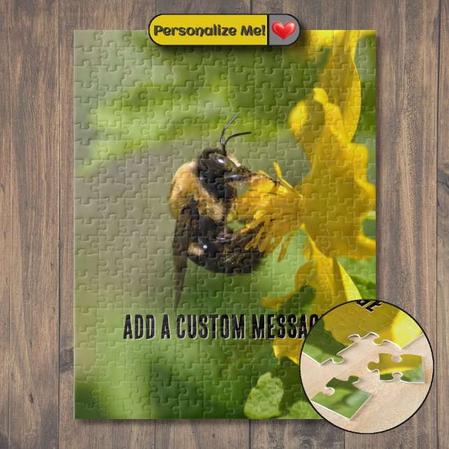Hummel Nahaufnahme (Bumble Bee Closeup Jigsaw Puzzle)