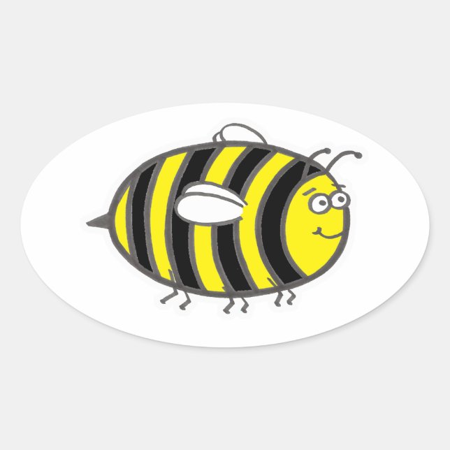 Hummel Ovaler Aufkleber (Vorderseite)