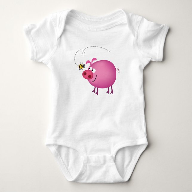 Hummel Pig Friends Baby Sleeper Strampler (Vorderseite)