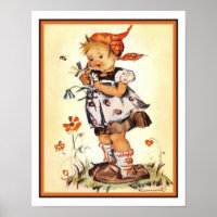 Hummel Print aus den 40er Jahren - Er Liebe mich