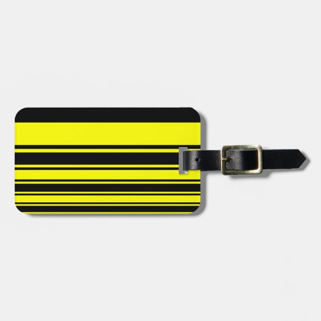 Hummel-Streifen Gepäckanhänger (Vorderseite horizontal)
