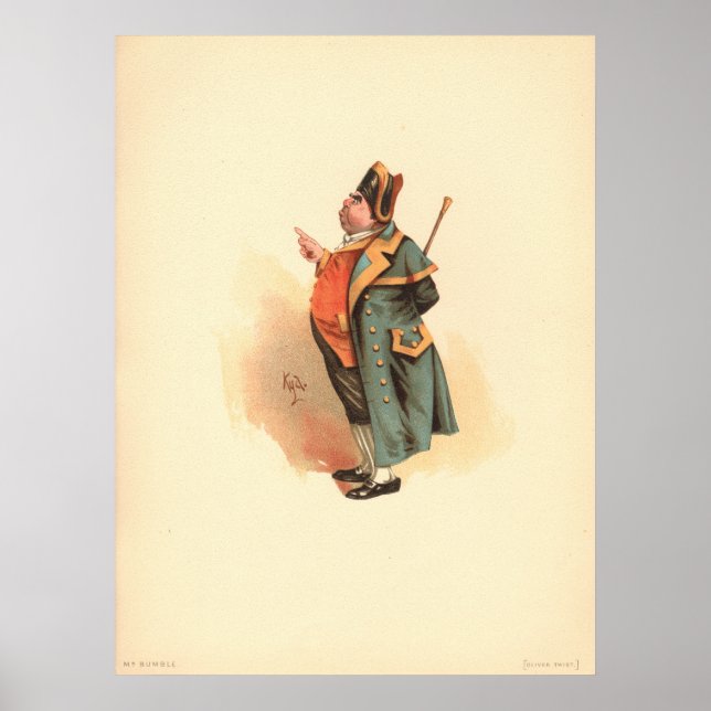 Hummel von Kyd, Charles Dickens' Oliver Drehung Poster (Vorne)
