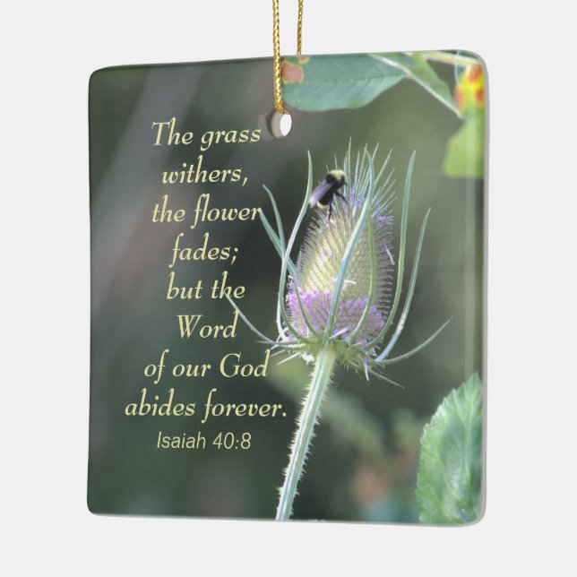 Hummelbiene - Isaiah 40:8 Ornament (Links)