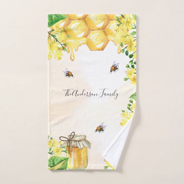 Hummelbienen Honigblüten Handtuch (Handtuch)
