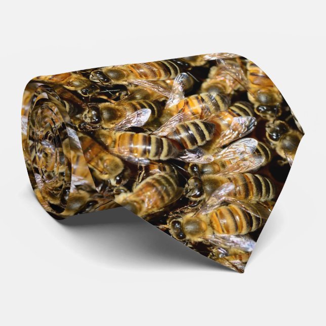 Hummelbienen Männer-Neck-Tie Krawatte (Gerollt)