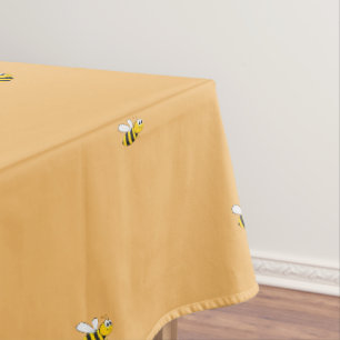 Hummelbienen niedliche gelbe Orange Tischdecke