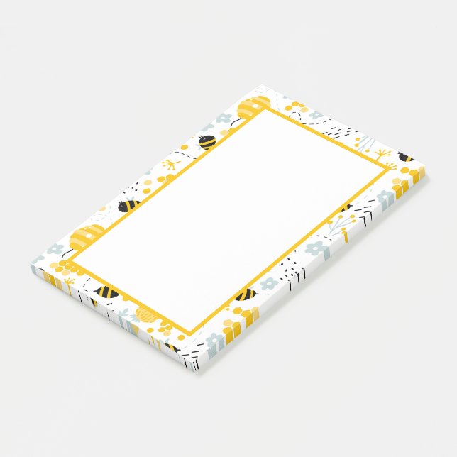 Hummelbienen Post-it Klebezettel (angewinkelt)