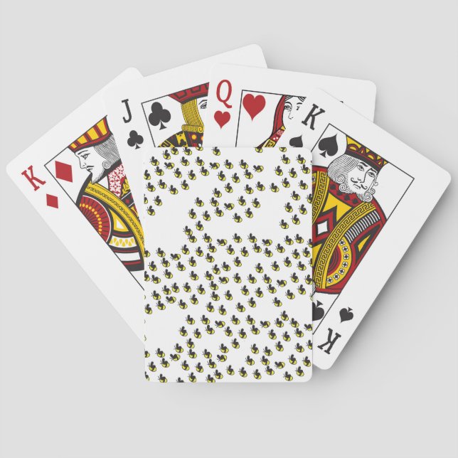 Hummelbienen spielen Karten Spielkarten (Rückseite)