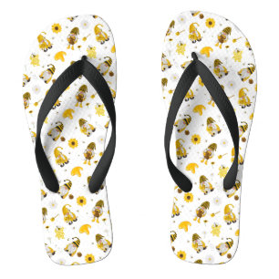 Hummelblume Gelbe Gnome Flip Flops