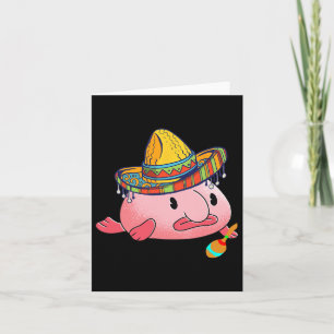 Hummelfisch Ugly Fish Deep Sea Funny Sombrero Kost Karte