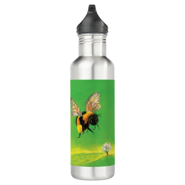 Hummelfliegendes Bild Edelstahlflasche (Rechts)