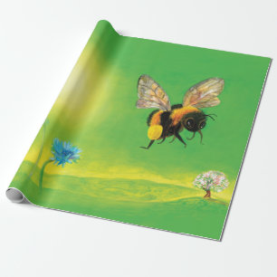 Hummelfliegendes Bild Geschenkpapier