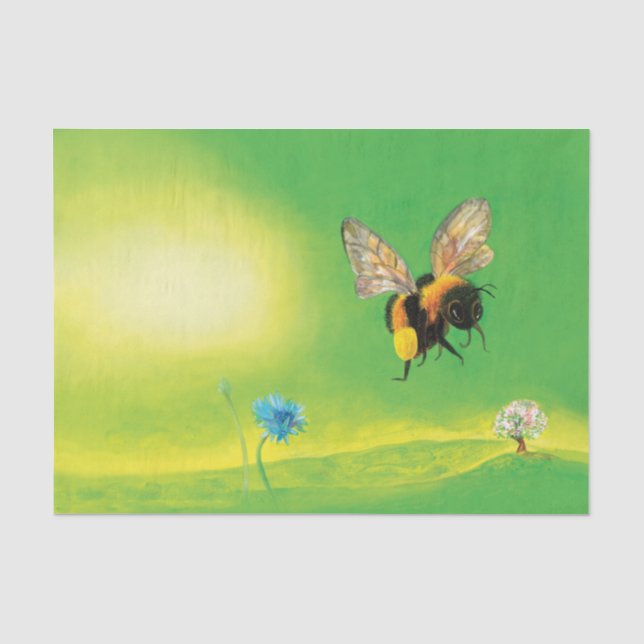 Hummelfliegendes Bild Seidenpapier (Vorderseite)